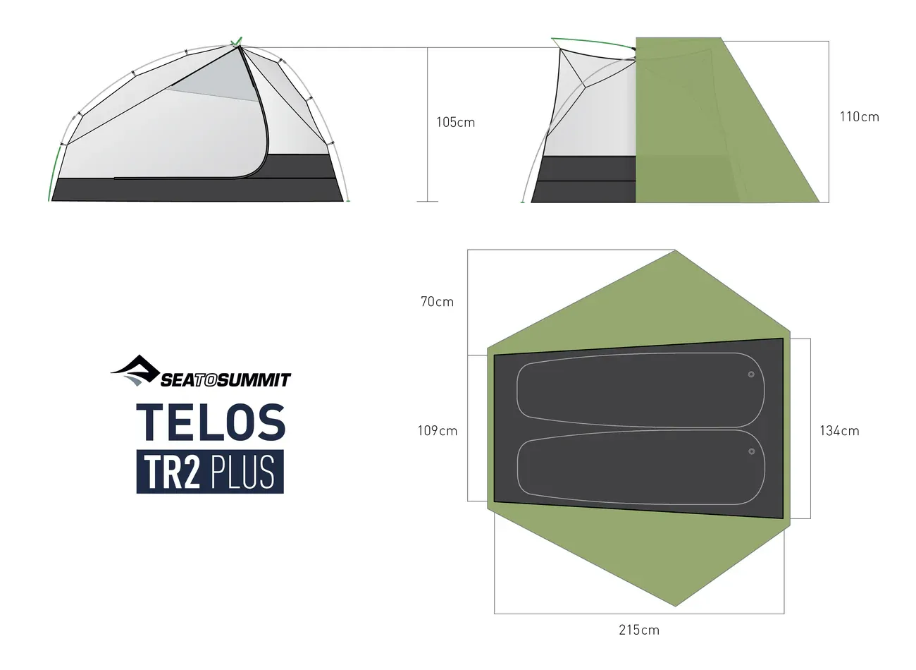 Telos Plus Freestanding Ultralight Tent - 图片 5