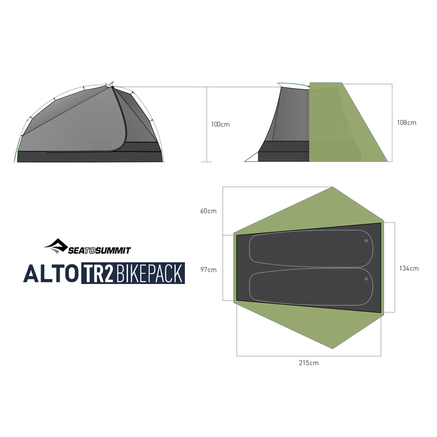 Alto TR2 Bikepack - Two Person Ultralight Bikepacking Tent - 图片 8